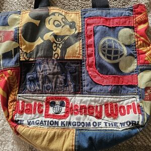 Disney Patchwork Tote - Red, Blue, Yellow